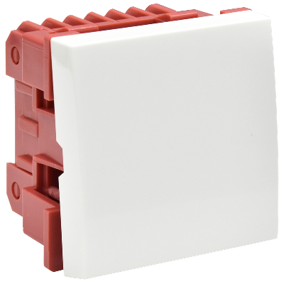 Выключатель одноклавишный на 2 модуля ВКО-21-00-П