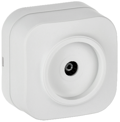 GLORY Розетка для открытой установки TV РТВ20-ХБм белый матовый IEK