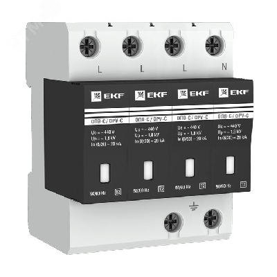 Ограничитель перенапряжения импульсный ОПВ-C/4п In20кА 400В