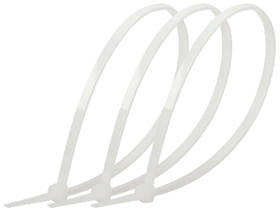 Стяжка кабельная нейлоновая (хомут) 3.6 х 200 мм белая (100 шт/уп) Simple NO-224-190