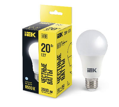 Лампа светодиодная LED 20вт Е27 дневной ECO