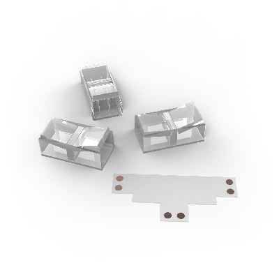 Набор коннектров для светодиодной ленты Т-образный коннектор 3 клипсы 8-10мм Basic