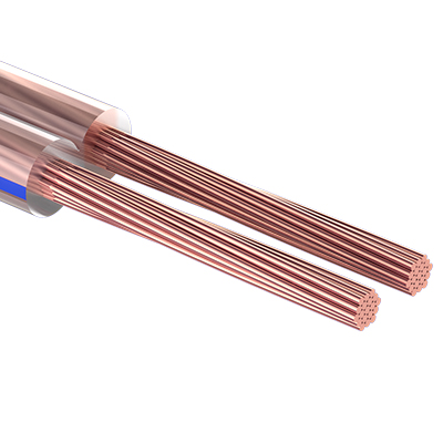 Кабель акустический 2х0.75 мм прозрачный BLUELINE. мини-бухта 10 м,