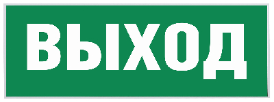 Этикетка самоклеящаяся INFO-SSA-111 350х130 мм Выход для светильников SSA-101/DPA-301