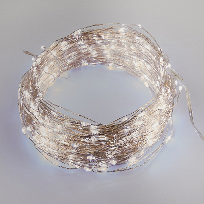 Гирлянда светодиодная Роса 50 м 500 светодиодов Пульт ДУ в/к прозрачный провод ULD-S5000-500/DTA/RC WHITE IP44 DEW