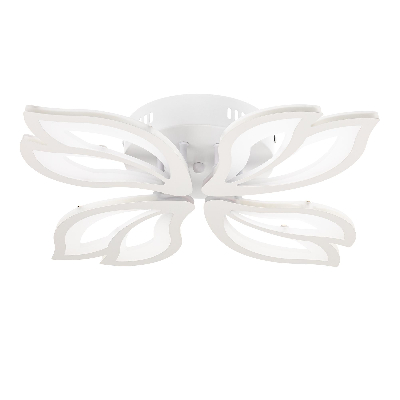 Люстра потолочная светодиодная диммируемая, LEGANTE, 3 режима, 580х580х85мм, 62Вт, 2700K/4200K/6400K, 28м, белый, 51665 5, Ritter