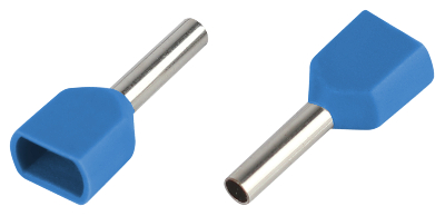 Наконечник-гильза с изолированным фланцем (упаковка 50 шт.) NO-225-104 (двойной) НШвИ(2) 2,5-12