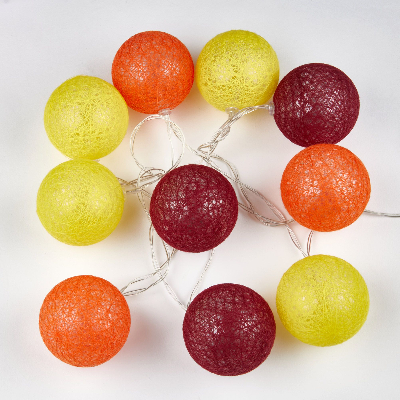 Гирлянда светодиодная Клубки-3 на батарейках 2AA не в/к 135 м 10 светодиодов Теплый белый свет ULD-S0135-010/STB/2AA WARM WHITE IP20 TANGLES-3 прозрачный провод