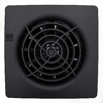 Вентилятор накладной Floxy 100 Black (SMPS04-01), короткий патрубок, цвет черный, 100 мм