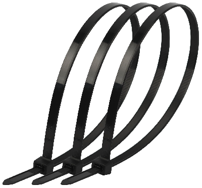 Стяжка кабельная нейлоновая (хомут) 3.6 х 250 мм чёрная (100 шт/уп) NO-225-179