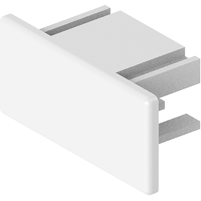 Заглушка пластиковая белая для шинопровода CAB1005