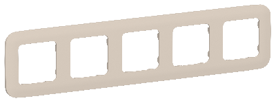 FLITE ARTISTIC Рамка 5-местная РУ-5-А-ФлЛ льняной IEK