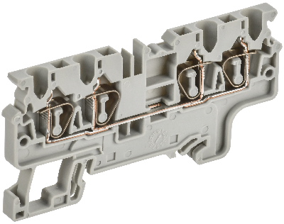 ARMAFIX Клемма пружинная CX2.5-4 2,5мм2 четырехконтактная серая IEK