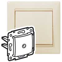 Розетка TV тип звезда слоновая кость VALENA DIY