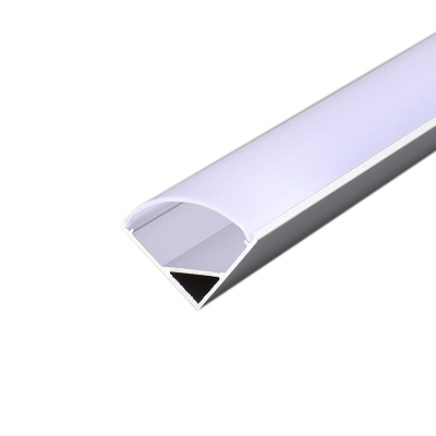 Комплект углового алюминиевого профиля с рассеивателем 16х16мм 1м