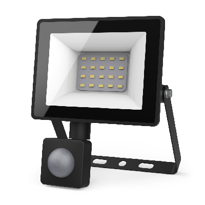 Прожектор светодиодный ДО 20 Вт 1900 лм 6500К AC 220В Черный IP65 161х118х40мм с датчиком движения Elementary-S Gauss