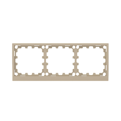 Рамка на 3 поста, KANT, ванильный марципан
