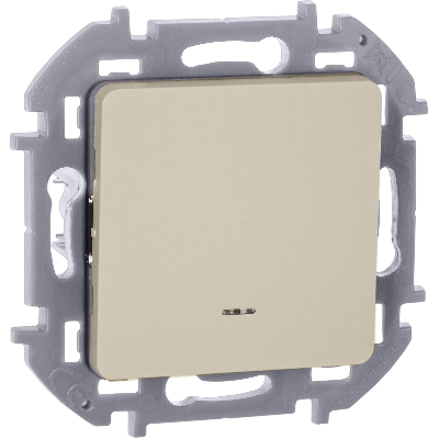 Выключатель одноклавишный с подсветкой/индикацией INSPIRIA 10 AX 250 В~ слоновая кость