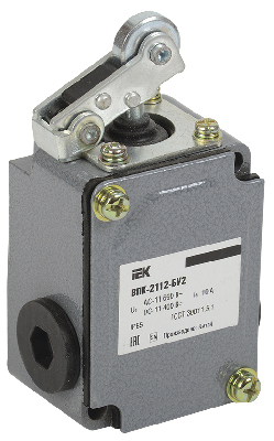 Выключатель концевой ВПК-2112-БУ2, рычаг с роликом, IP65,