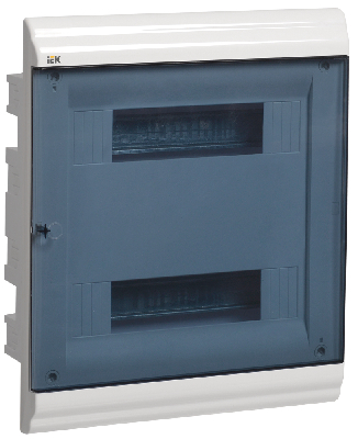 Щит распределительный встраиваемый ЩРв-П-24 IP41  пластиковый белый прозрачная дверь PRIME