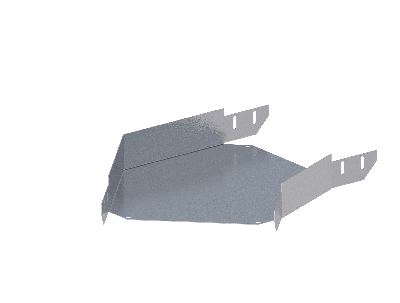 Лоток угловой горизонтальный ЛМс-135Г 300х150-1,0ц УТ1,5