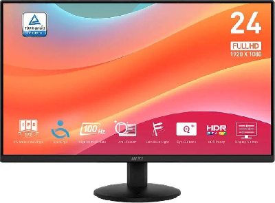 Монитор для ПК Pro MP242L 23.8'', 1920x1080, IPS, 1ms, 250 cd/m, 100Гц, 1xHDMI, 1xDP, черный