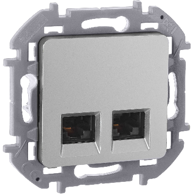 INSPIRIA розетка двойная RJ 45  категория 5e  UTP