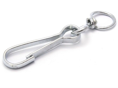 Карабин тип А 80мм с вертлюгом