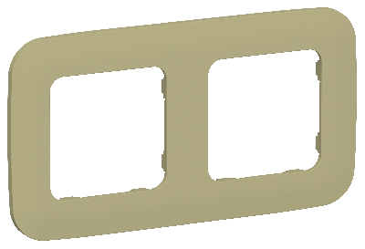 FLITE ARTISTIC Рамка 2-местная РУ-2-А-ФлО оливковый IEK