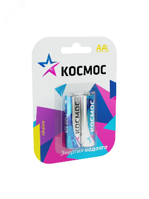 Элемент питания  LR6 (AA) 1.5V Alkaline 2BL Космос