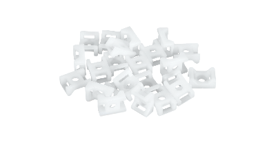 Основание для стяжек, с отверстием 5,8мм, 22х16мм, белое, 100шт