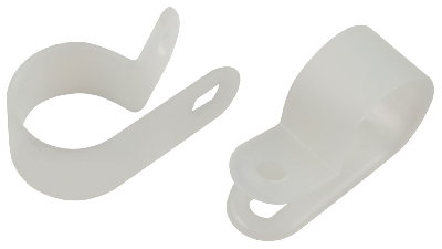Скоба кабельная нейлоновая под винт 9 мм NO-225-264 белая 50 шт