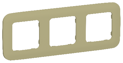 FLITE ARTISTIC Рамка 3-местная РУ-3-А-ФлО оливковый IEK