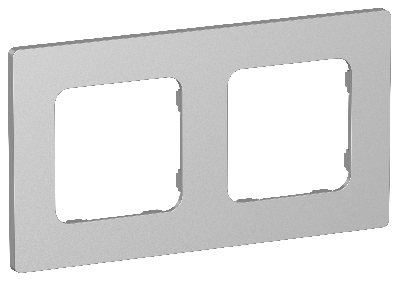 FLITE CLASSIC Рамка 2-местная РУ-2-К-ФлА алюминий IEK