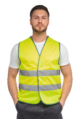 Жилет сигнальный арт. J02 цв. жёлтый флуоресцентный р. L 96-100/170-188