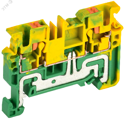 Колодка клеммная CP-PEN земля 2,5мм2 желто-зеленая IEK