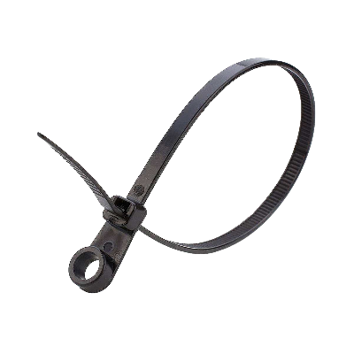 Стяжка кабельная нейлоновая (хомут) под винт 4.8 х 200 мм чёрная (100 шт/уп) NO-224-591