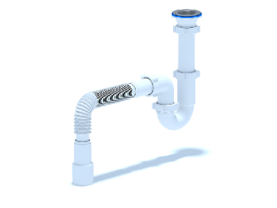 Сифон для мойки АНИ 1 1/2'X40 прямоточный c гибкой трубой 40х40/50