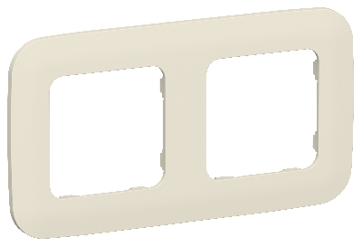 FLITE ARTISTIC Рамка 2-местная РУ-2-А-ФлСл сливочный IEK