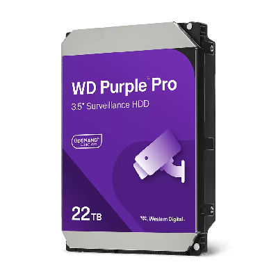 Жесткий диск 22TB Purple, 3.5'', SATAIII, 7200 об/мин, 512 МБ