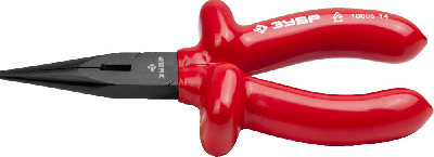 Тонкогубцы ''ЭЛЕКТРИК'' диэлектрические, высоковольтные до ~1000В, маслобензостойкая рукоятка, 160мм, Мастер 2214-3-16