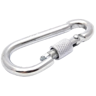 Карабин пожарный М12 DIN5299D c фиксатором