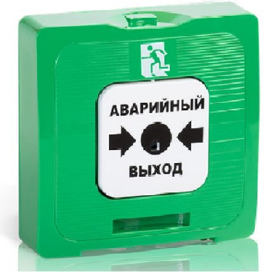 Извещатель ручной ИР 513-10 аварийный выход два сухих контакта зеленый