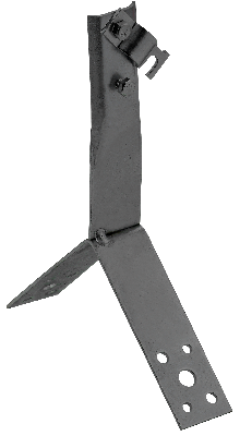 Держатель проводника круглого 6-10мм винтовой для конька h=100мм оцинкованная сталь TD IEK