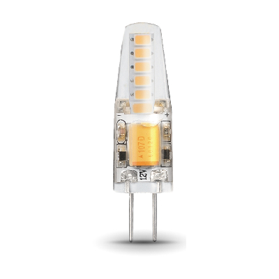 Лампа светодиодная LED 2 Вт 190 лм 3000К капсула теплый G4 AC/DC 12В силиконовая низковольтная Black Gauss