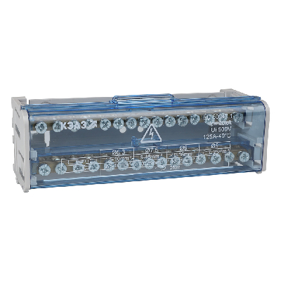 Шина N нулевая на DIN-рейку в корпусе-2х15групп