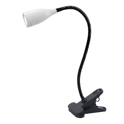 Светильник настольный светодиодный прищепка Механический выключатель UЛм-D501 4W/4000K WHITE белый