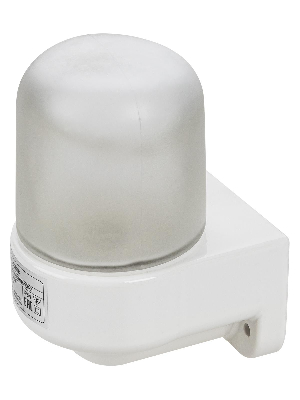 Светильник для бани и сауны НПБ400-2  настенный, угловой, IP54, 60Вт, E27, белый, основание керамика