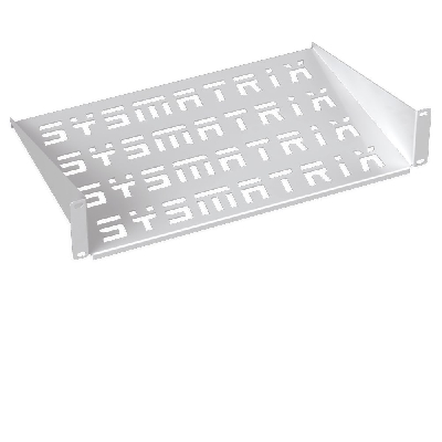 Полка 19' консольная перфорированная 1U глубина 250 мм. цвет серый (RAL 7035)