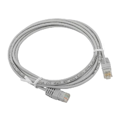 Патч-корд TERACOM Cat.5E (1Гбит/с) неэкранированный UTP оболочка PVC серый (3м)